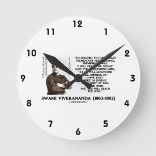 Vivekananda Om te slagen Heb Volharding Wil Doel Ronde Klok