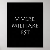 Vivere militare est poster (Voorkant)