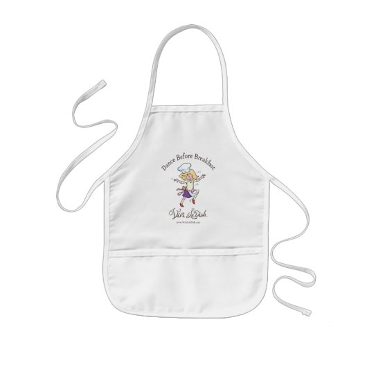 Vivi LeDish™ dance before Breakfast™ Apron Kinder Schort (Voorkant)