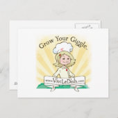 Vivi LeDish™ kweekt uw Giggle™-Briefkaart Briefkaart (Voorkant / Achterkant)