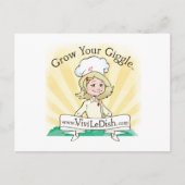 Vivi LeDish™ kweekt uw Giggle™-Briefkaart Briefkaart (Voorkant)