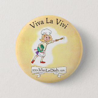 Vivi LeDish™ Viva La Vivi Pin Ronde Button 5,7 Cm