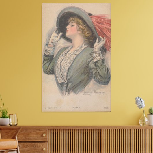 Vivian (1913) canvas afdruk (Insitu (Woonkamer))