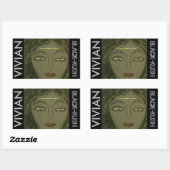 VIVIAN BLACK KUSH RECHTHOEKIGE STICKER (Vel)