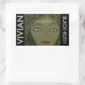VIVIAN BLACK KUSH RECHTHOEKIGE STICKER (Tas)