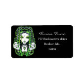 "Vivian" Cybergoth Dark Industrial Fairy Labels (Voorkant)