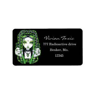 "Vivian" Cybergoth Dark Industrial Fairy Labels