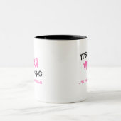 Vivian ding dat je niet zou begrijpen naam tweekleurige koffiemok (Center)