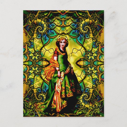 Vivian, godin Woodland Mystique Briefkaart (Voorkant)