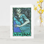 Vivian Greeting Card Kaart (Gele Bloem)