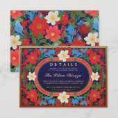 VIVIAN I: Kaart voor huwelijksdetails (Voorkant / Achterkant)