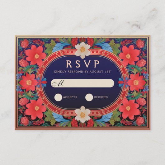 VIVIAN I: Trouw RSVP Kaart (Voorkant)