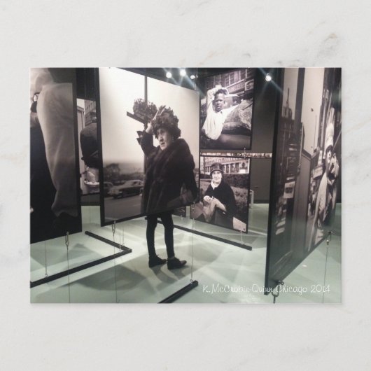 Vivian Maier Exhibit foto van K. McCrobie-Quinn Briefkaart (Voorkant)