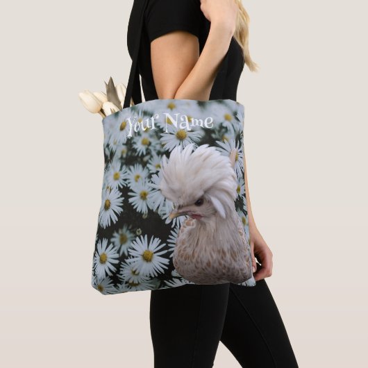Vivian op White Daisies - Pas Jouw naam aan Tote Bag (Dichtbij)