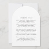 Vivian Simple Elegant Wedding Kaart (Achterkant)