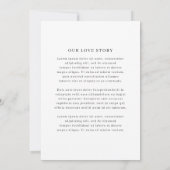 Vivian Simple Elegant Wedding Save The Date (Achterkant)
