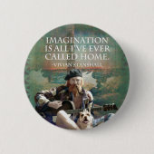 Vivian Stanshall "Imagination" Quote Pin Ronde Button 5,7 Cm (Voorkant)