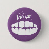 Vivian Stanshall Joke-shop Teeth Button (Voorkant)