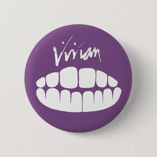 Vivian Stanshall Joke-shop Teeth Button (Voorkant)
