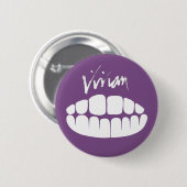 Vivian Stanshall Joke-shop Teeth Button (Voorkant /achterkant)