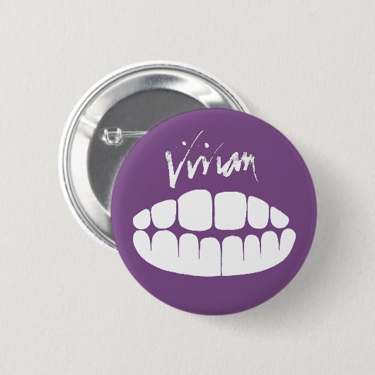 Vivian Stanshall Joke-shop Teeth Button (Voorkant /achterkant)