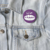 Vivian Stanshall Joke-shop Teeth Button (In situ)