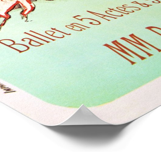 VIVIANE Eden Theater Old French Ballet Dance Opera Poster (Hoek)