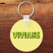 Viviane Name Kiwi Design Schlüsselanhänger Sleutelhanger (Voorkant)