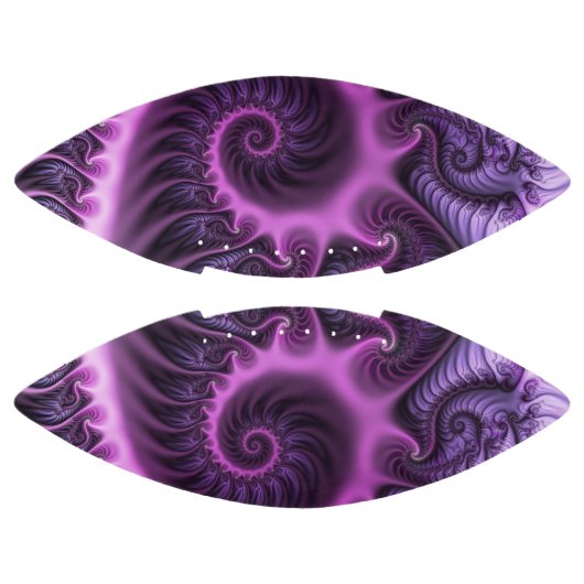 Vivid Abstract Cool Pink Paars Fractal Art Spiral American Football (Panelen)