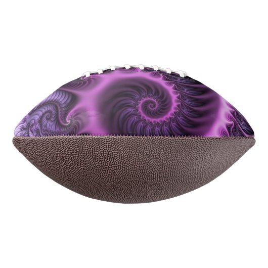 Vivid Abstract Cool Pink Paars Fractal Art Spiral American Football (Gedraaid 90)
