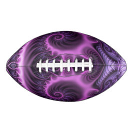 Vivid Abstract Cool Pink Paars Fractal Art Spiral American Football
