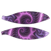 Vivid Abstract Cool Pink Paars Fractal Art Spiral Basketbal (Panelen)