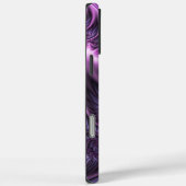 Vivid Abstract Cool Pink Paars Fractal Art Spiral Case-Mate iPhone Case (Achterkant / Rechts)