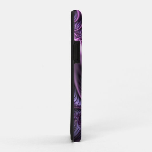 Vivid Abstract Cool Pink Paars Fractal Art Spiral Case-Mate iPhone Case (Achterkant/rechts)