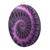 Vivid Abstract Cool Pink Paars Fractal Art Spiral Dartbord (Voorkant Rechts)