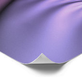 Vivid Abstract Cool Pink Paars Fractal Art Spiral Poster (Hoek)