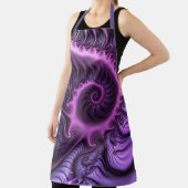 Vivid Abstract Cool Pink Paars Fractal Art Spiral Schort (Insitu)