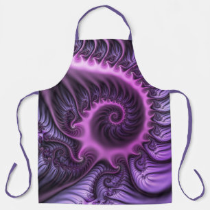 Vivid Abstract Cool Pink Paars Fractal Art Spiral Schort