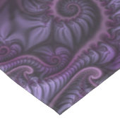 Vivid Abstract Cool Pink Paars Fractal Art Spiral Tafelkleed (Gekanteld)