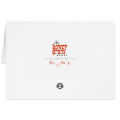 Vivid Abstract Flame Red en Paarse Birthday Kaart (Achterkant Horizontaal)