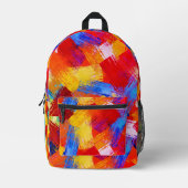 Vivid Abstract Paint Splash Backpack – Colorful  Bedrukte Rugzak (Voorkant)