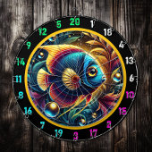 Vivid Aquarium Betta Dartboard Decor Dartbord
