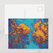 Vivid Autumn Trees Briefkaart (Voorkant / Achterkant)