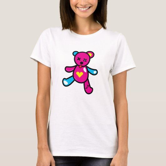 Vivid Beer Roze T-shirt (Voorkant)
