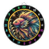 Vivid Betta Fish Dartboard Charm Dartbord (Voorkant)