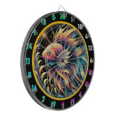 Vivid Betta Fish Dartboard Charm Dartbord (Voorkant Links)