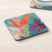 Vivid Birds of Paradise Bier Onderzetter (Linkerzijde)