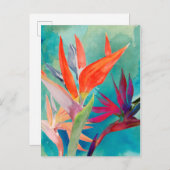 Vivid Birds of Paradise Briefkaart (Voorkant / Achterkant)