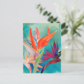 Vivid Birds of Paradise Briefkaart (Staand voorkant)