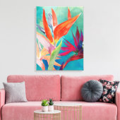 Vivid Birds of Paradise Canvas Afdruk (Insitu (Woonkamer))
